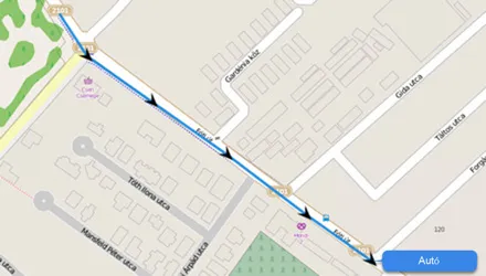 Valós idejű GPS nyomkövetés térképen